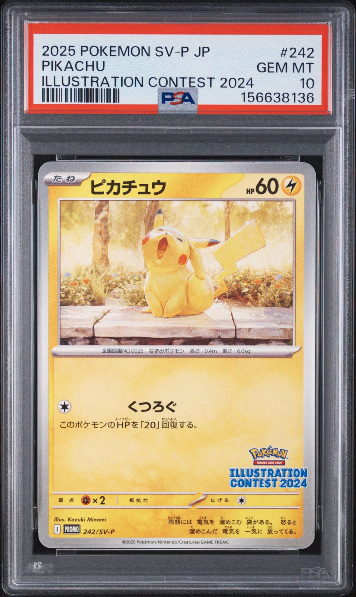 PSA10】ピカチュウ [SV-P 242](プロモカードパック