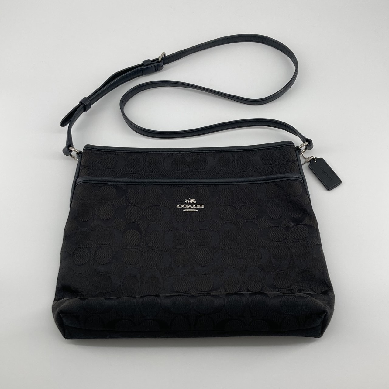 COACH(コーチ) シグネチャー ナイロンレザー F36378 ショルダーバッグ ブラック