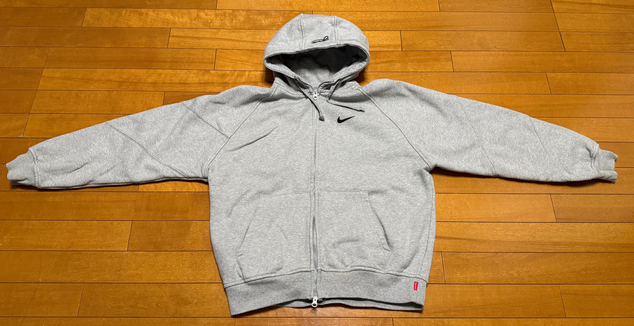 Supreme x Nike Zip Up Hooded Sweatshirt "Heather Grey"