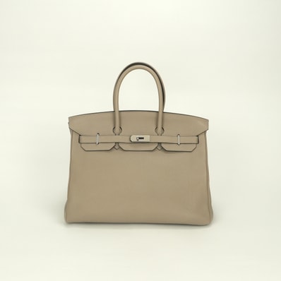 エルメス HERMES バーキン35 バーキン 35 バッグ トートバッグ トゴ トゥルティエールグレー Gristourterelle グレー Gray シルバー金具 ハンドバッグ