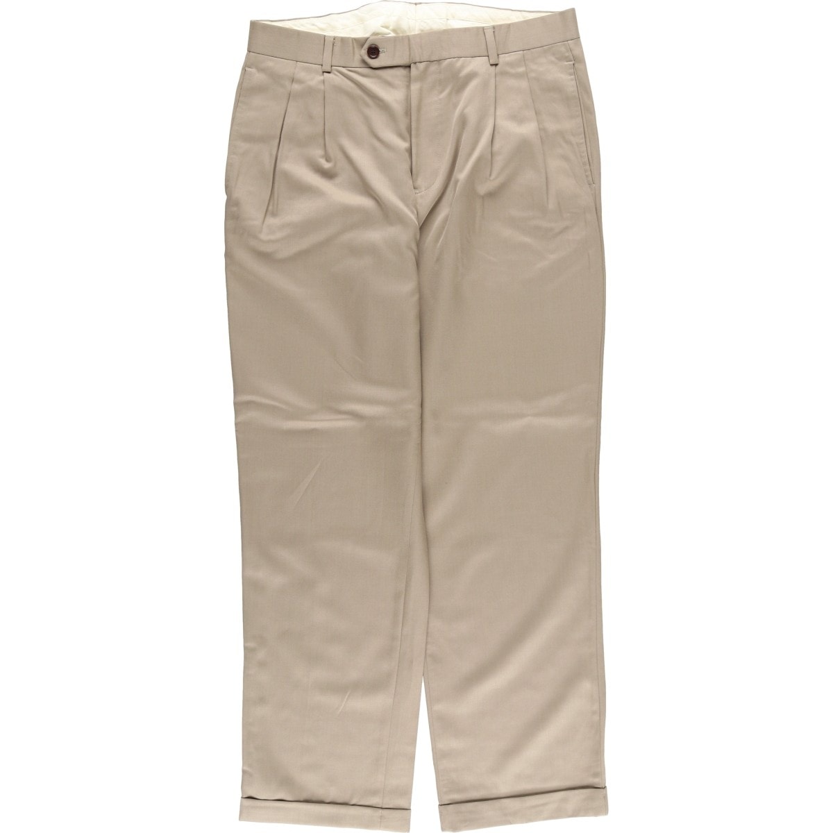 古着 ブルックスブラザーズ Brooks Brothers MADISON FIT ツータック ウールパンツ スラックス メンズw34相当/eaa569267