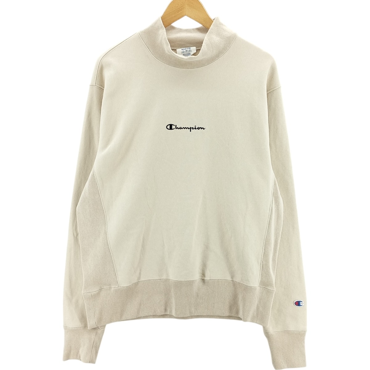 古着 チャンピオン Champion REVERSE WEAVE リバースウィーブ ハイネック ロゴスウェットシャツ トレーナー メンズM相当/eaa418705