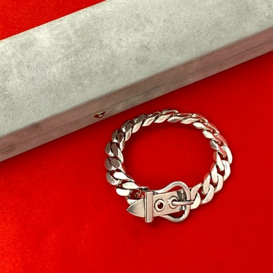 HERMES エルメス ブックル セリエ MM シルバー925 ブレスレット シルバー
32759