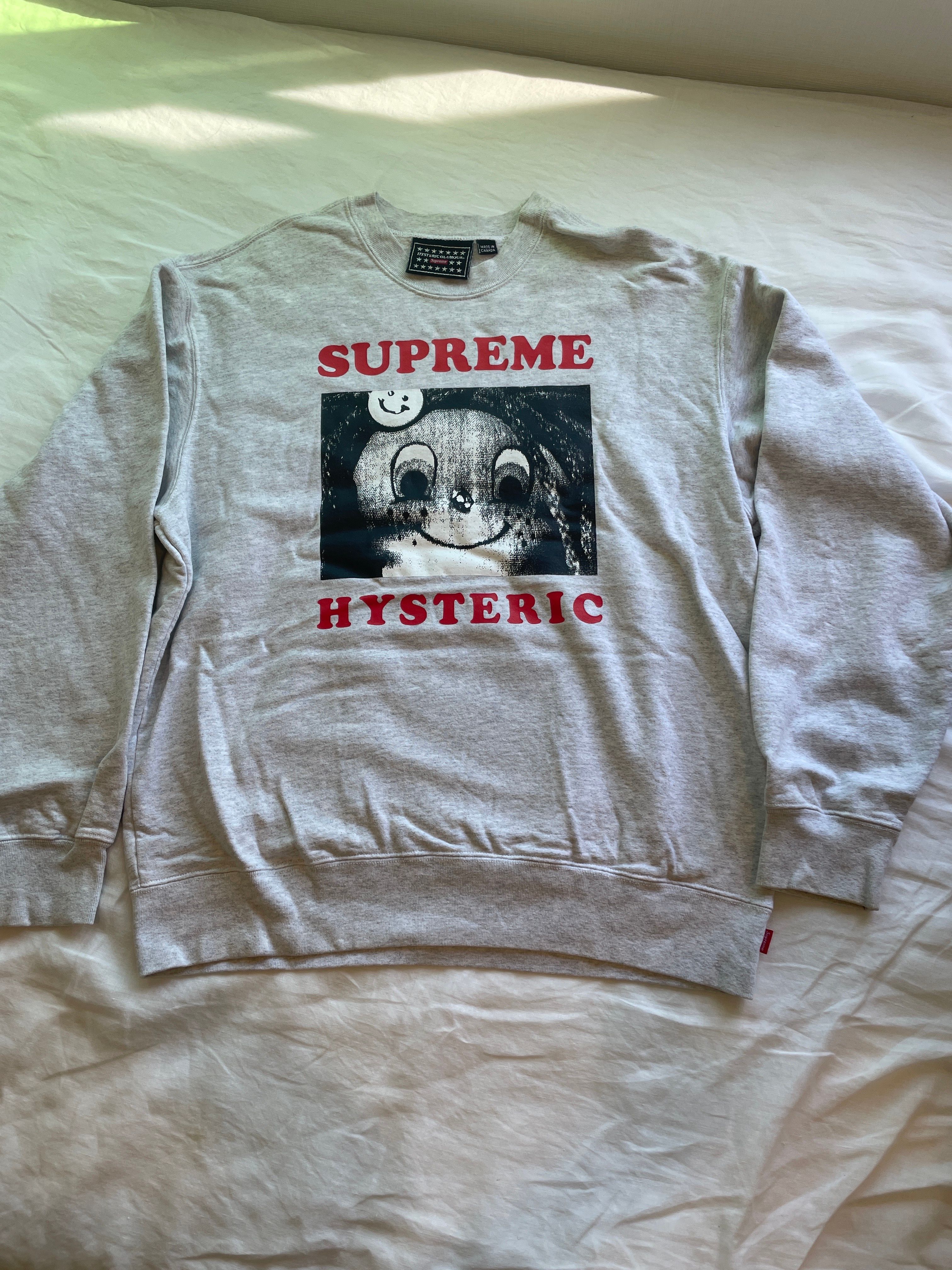 Supreme x HYSTERIC GLAMOUR Crewneck "Grey"