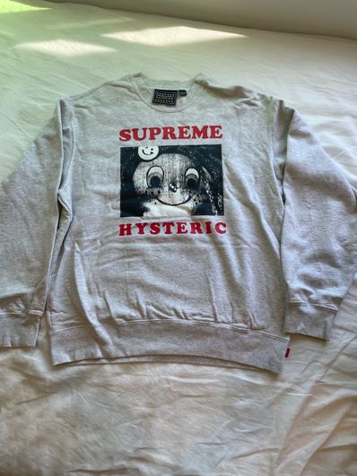 Supreme x HYSTERIC GLAMOUR Crewneck "Grey"