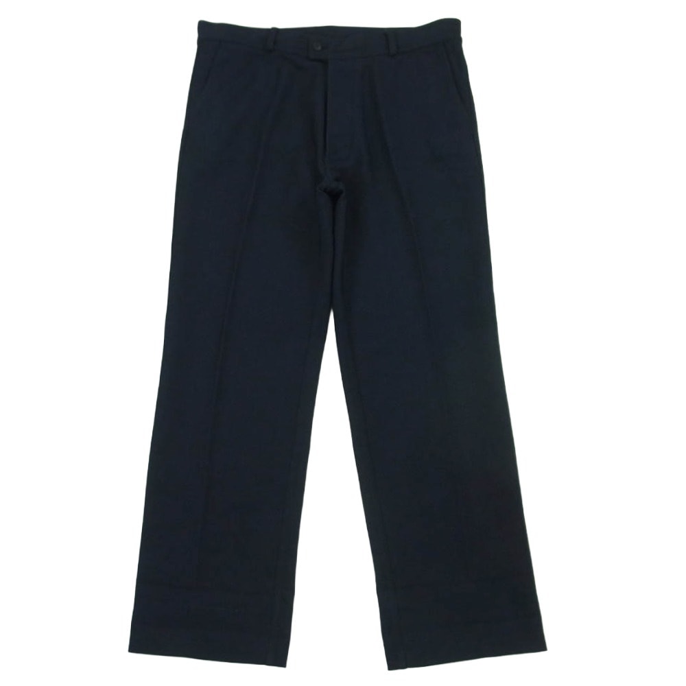 JIL SANDER ジルサンダー 15SS JSMG310431 ナイロン テーパード スラックス パンツ イタリア製 ネイビー系 46【中古】
