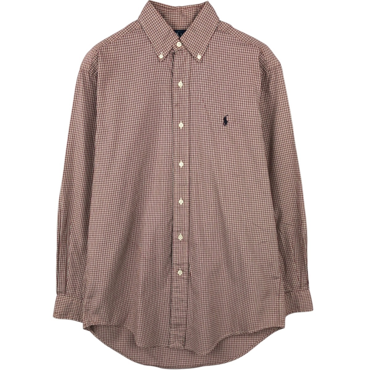 古着 ラルフローレン Ralph Lauren YARMOUTH 長袖 ボタンダウンチェックシャツ メンズS相当/eaa649948