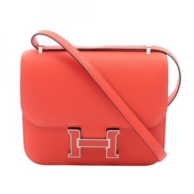 エルメス HERMES コンスタンス3 ミニ ショルダーバッグ バッグ レザー ヴォーエプソン ヴォーエプソン ローズテキサス K刻印(2025年製造) レディース レッド系 【中古】