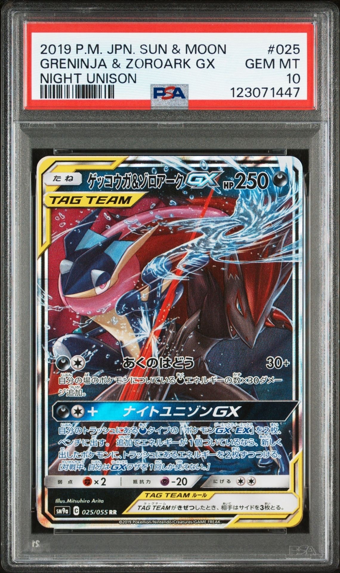 ゲッコウガ&ゾロアークGX RR [SM9a 025/055](強化拡張パック「ナイトユニゾン」)