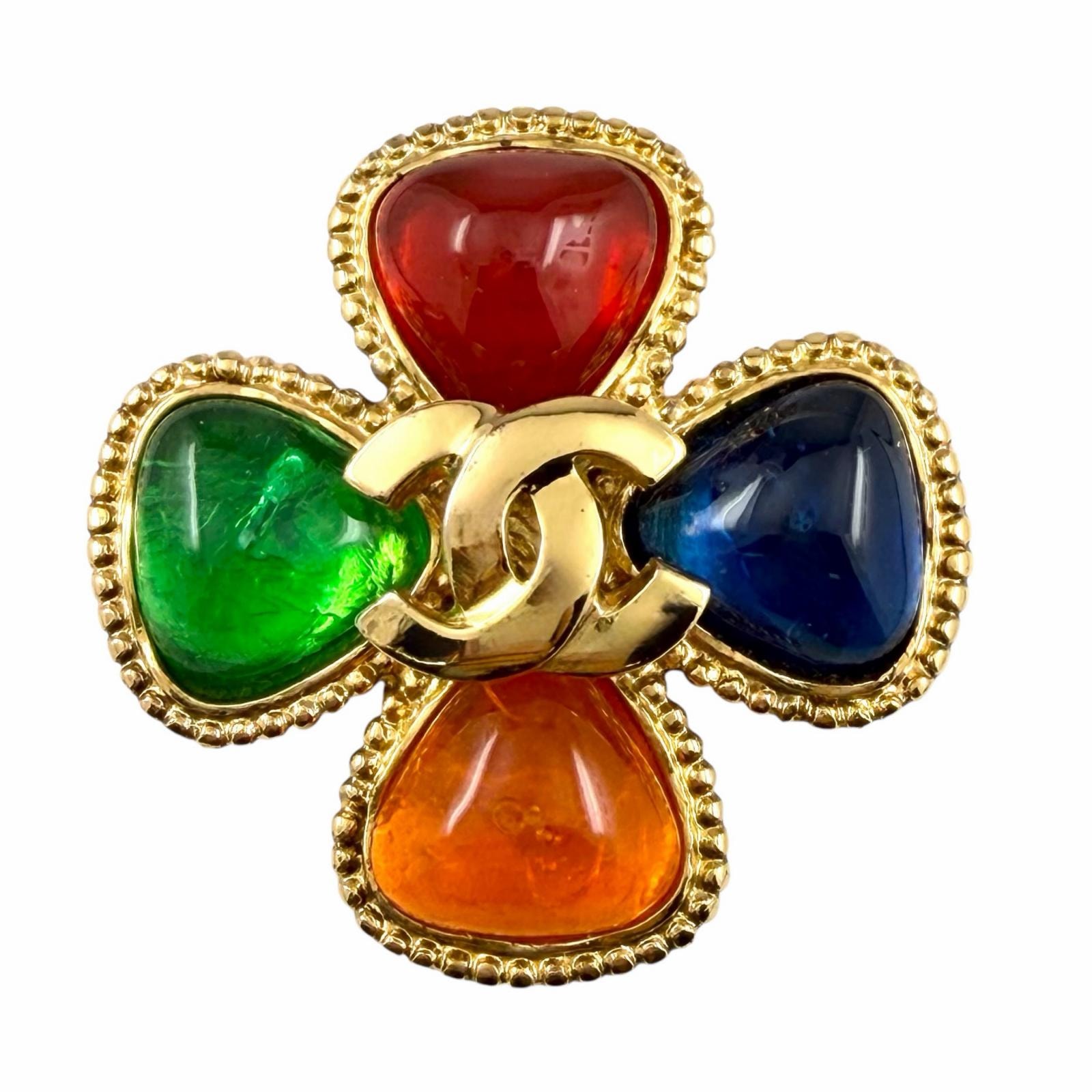 極美品 シャネル ブローチ マルチ レディース 96A