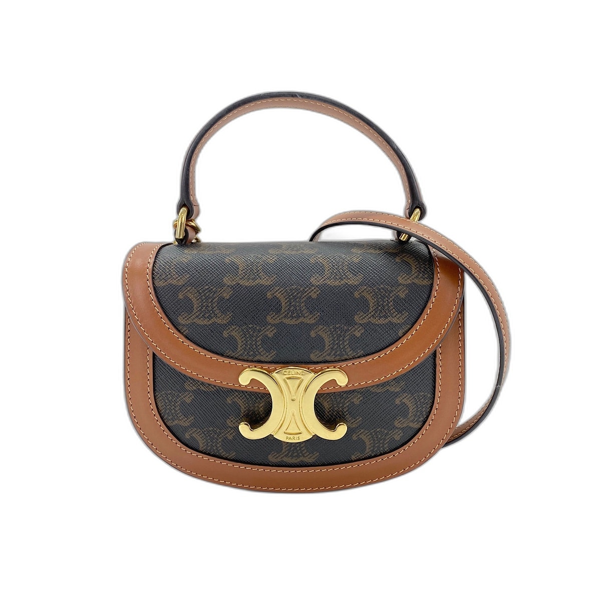 セリーヌ CELINE ミニブザス クレア ショルダーバッグ【中古】