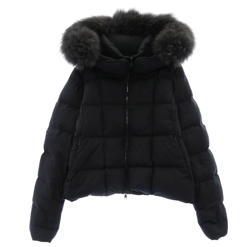 TATRAS タトラス ダウンジャケット LTAT22A4866-D AVECI アヴェチ ラクーンファー ジップアップ ダウン ジャケット ブラック系 02【中古】