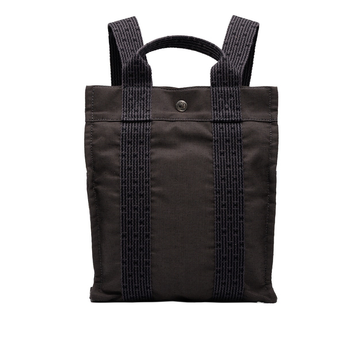 エルメス エールライン アドPM リュック バックパック グレー キャンバス レディース HERMES 中古