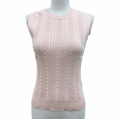 極美品 エルメス ニット ピンク レディース 36 6E2662DI