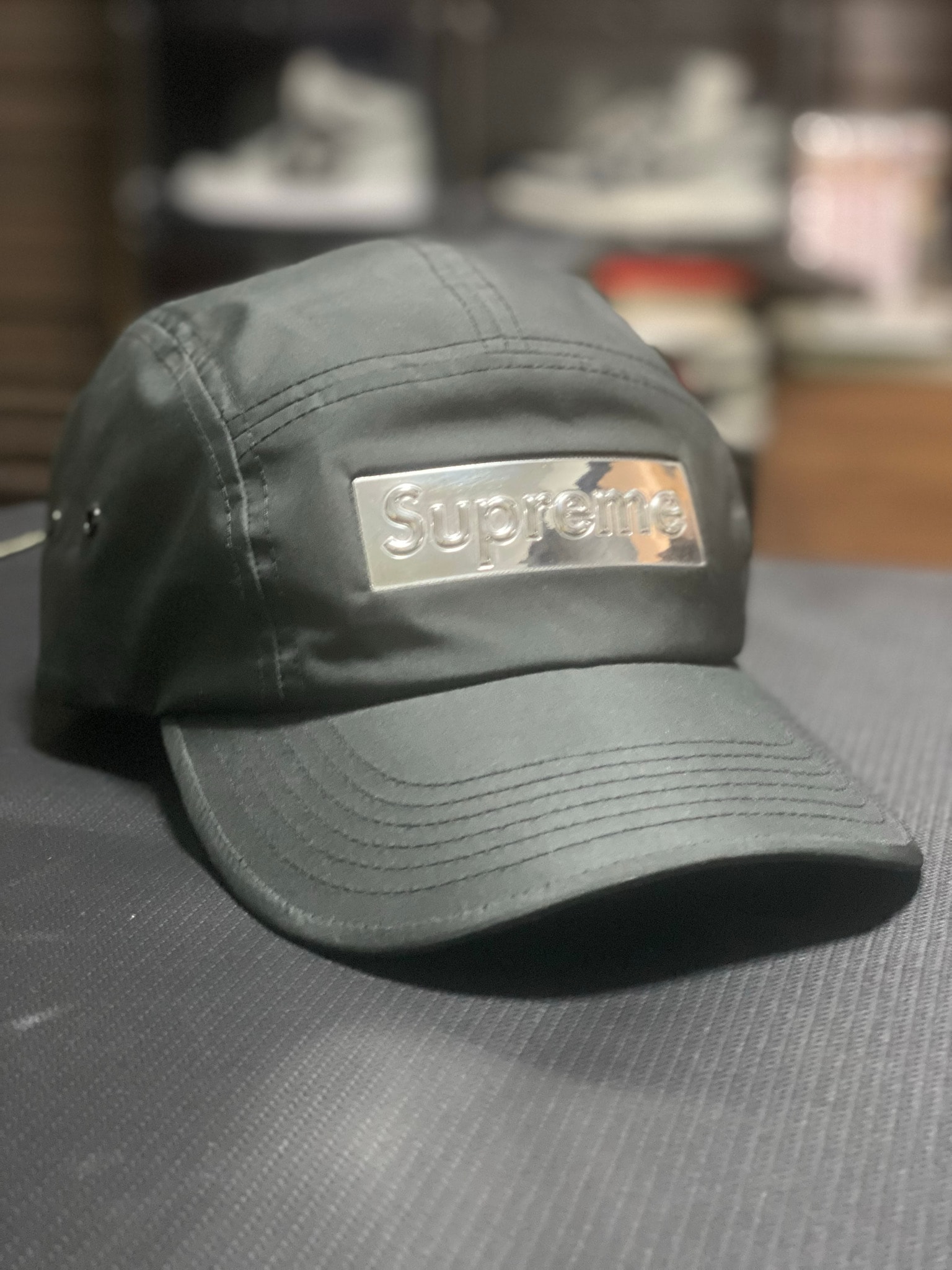 Supreme Mirror Camp Cap "Black"