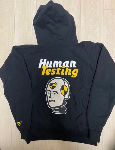 HUMAN MADE A$AP Rocky HUMAN TESTING PIZZA HOODIE "Black"