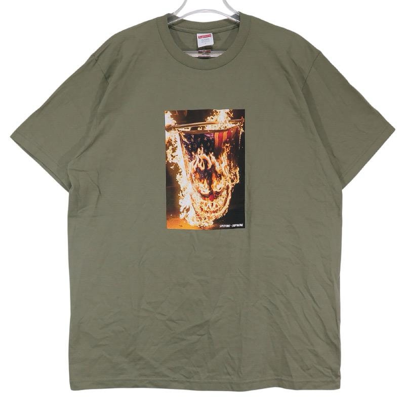 Supreme x Spitfire Flag Tee "Light Olive"