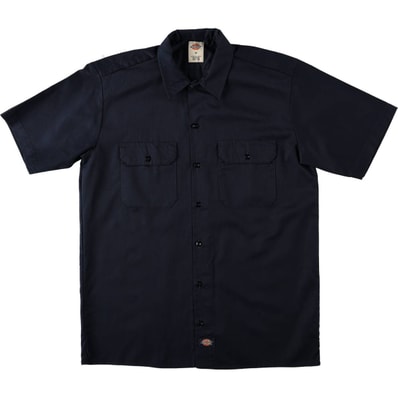 古着 ディッキーズ Dickies 半袖 ワークシャツ ボックスシャツ メンズM相当/eaa665189