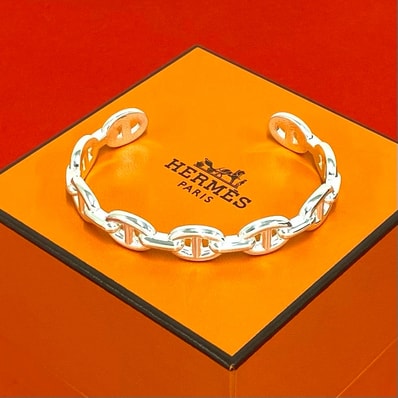 HERMES エルメス シェーヌダンクル アンシェネ バングル シルバー925 バングル シルバー
29887