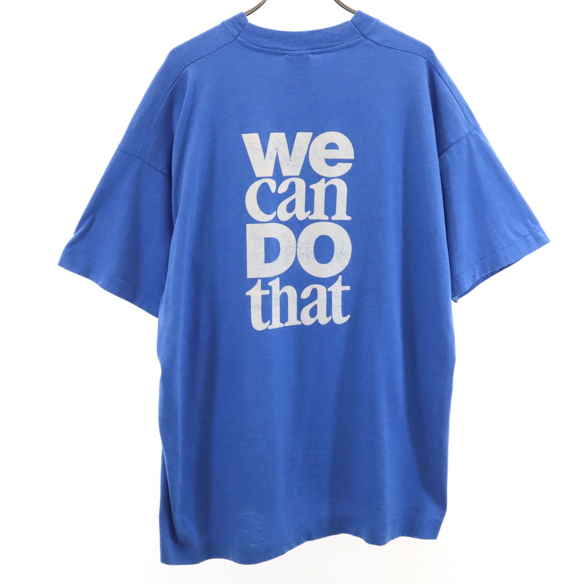 FRUIT OF THE LOOM BEST フルーツオブザルーム ベスト オールド We can DO that 半袖 Tシャツ XL ブルー シングルステッチ