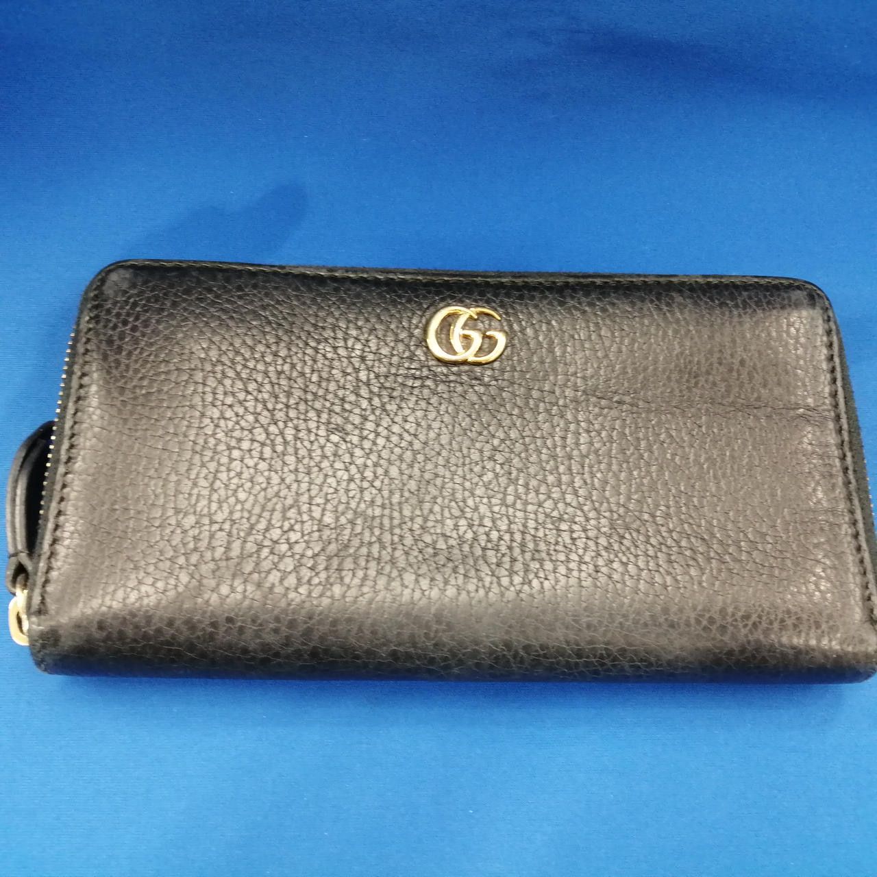 GUCCI Leather Zip Around Wallet "Black"