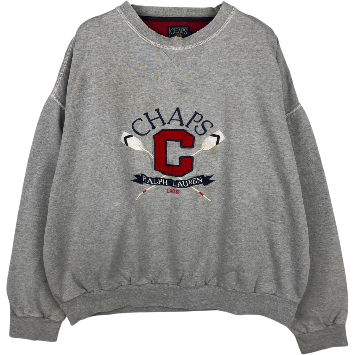 古着 80年代 ラルフローレン Ralph Lauren CHAPS チャップス ロゴスウェットシャツ トレーナー メンズXL相当 ヴィンテージ/eaa630483