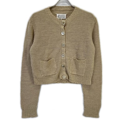 メゾンマルジェラ 23SS S51HP0004 ベージュ Banana Knitted Long-Sleeve Cardigan XS