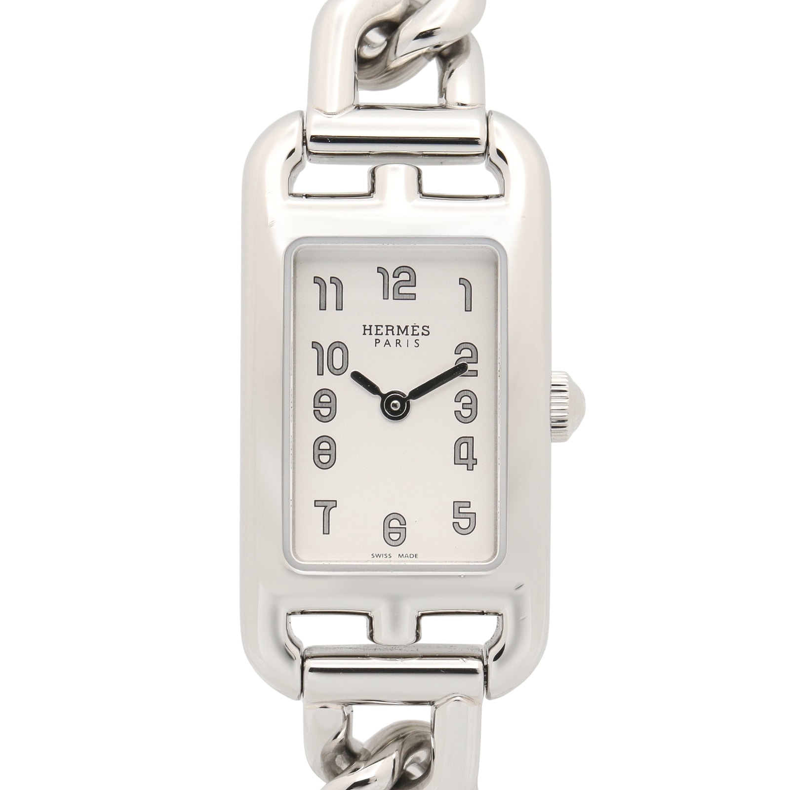 エルメス HERMES ナンタケット 腕時計 時計 ステンレススチール レディース シルバー系 NA2.110 【中古】