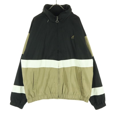 KANGOL カンゴール ワンポイントロゴ 長袖 ジップジャケット M ブラック マルチカラー