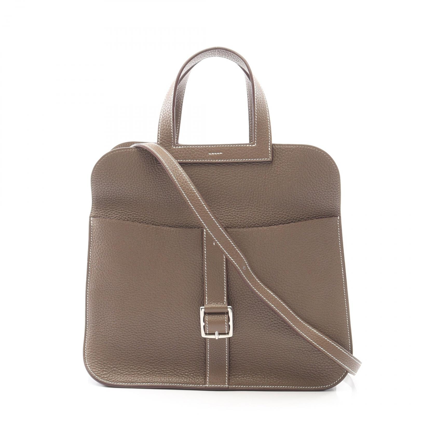 エルメス HERMES アルザン31 ハンドバッグ バッグ レザー トリヨンクレマンス トリヨンクレマンス エトゥープ C刻印(2018年製造) レディース グレー系 【中古】