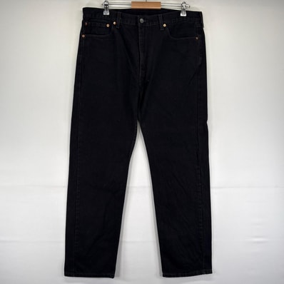 古着 リーバイス Levi's デニム パンツ 505 ストレート ジーパン 大きいサイズ w38 L32 ブラック系 メンズ
