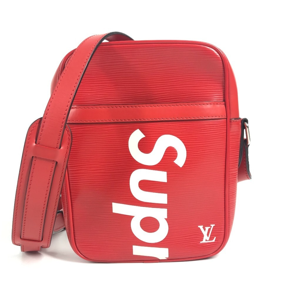 ルイヴィトン LOUIS VUITTON ダヌーブPM ダヌーブ PM M53417 エピ supreme シュプリーム コラボ カバン 斜め掛け ポシェット ショルダーバッグ エピレザー レッド 美品