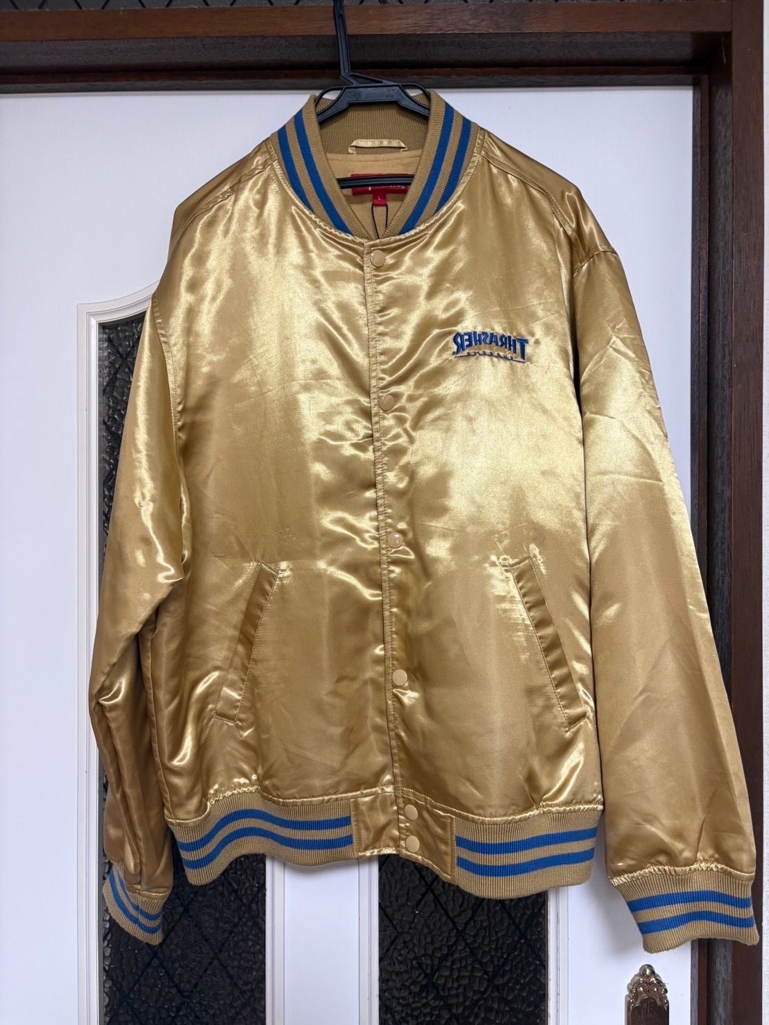 Supreme / Thrasher® Satin Varsity Jacket