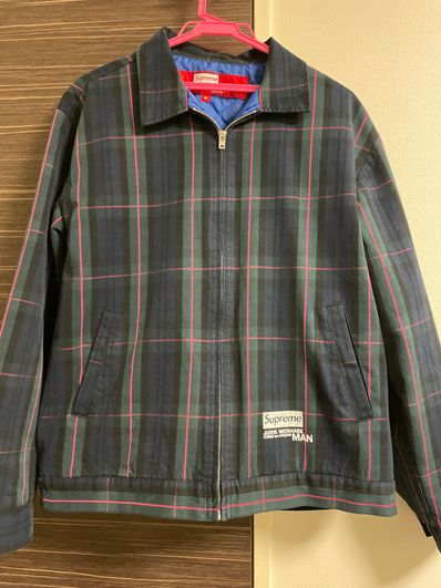 Supreme / JUNYA WATANABE COMME des GARCONS MAN Printed Work Jacket "Navy Plaid"