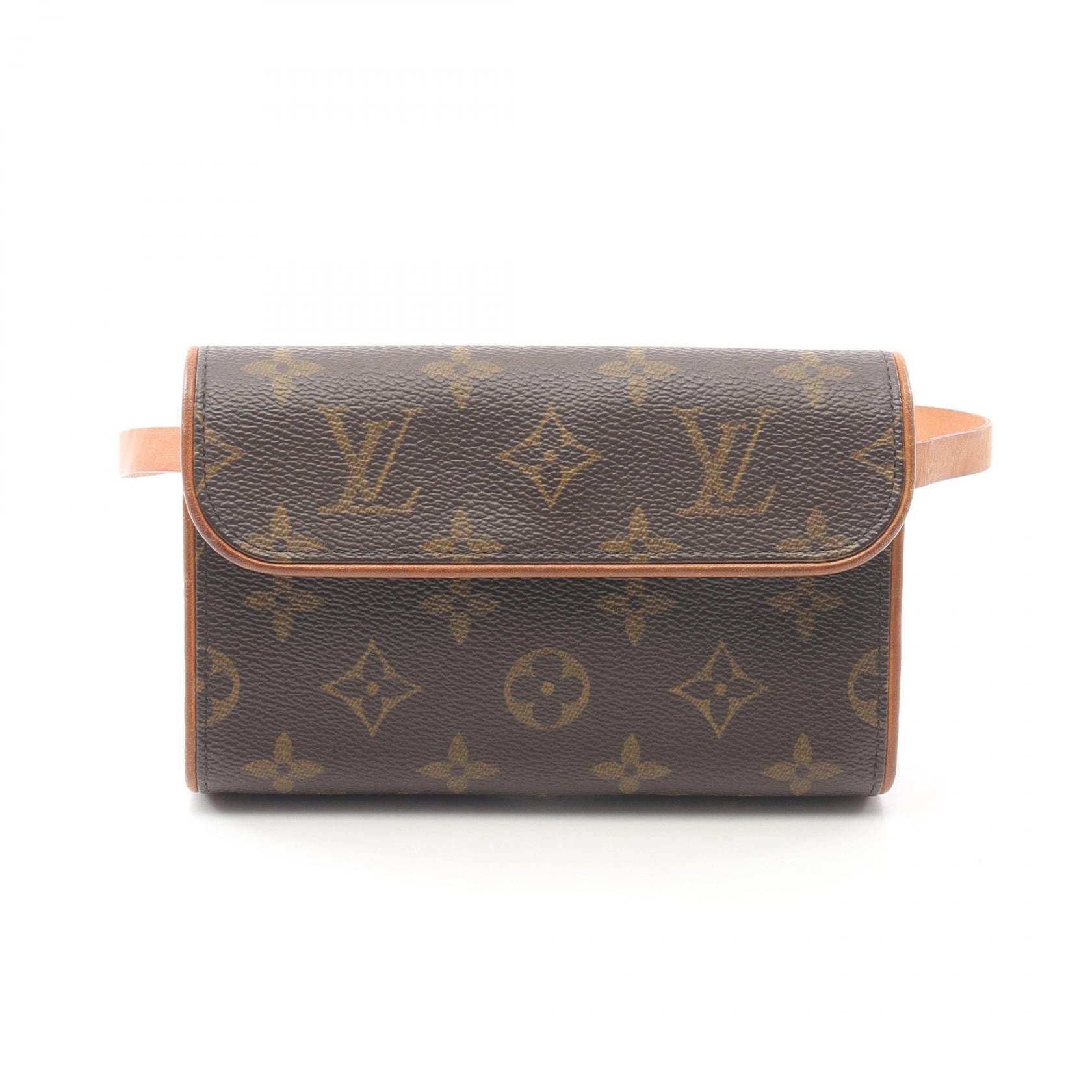 ルイ・ヴィトン LOUIS VUITTON ポシェットフロランティーヌ モノグラム ウエストバッグ ボディバッグ バッグ PVCコーティングキャンバス レザー レディース ブラウン系 M51855 【中古】