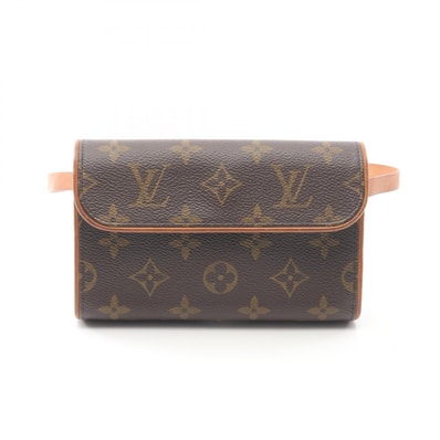 ルイ・ヴィトン LOUIS VUITTON ポシェットフロランティーヌ モノグラム ウエストバッグ ボディバッグ バッグ PVCコーティングキャンバス レザー レディース ブラウン系 M51855 【中古】