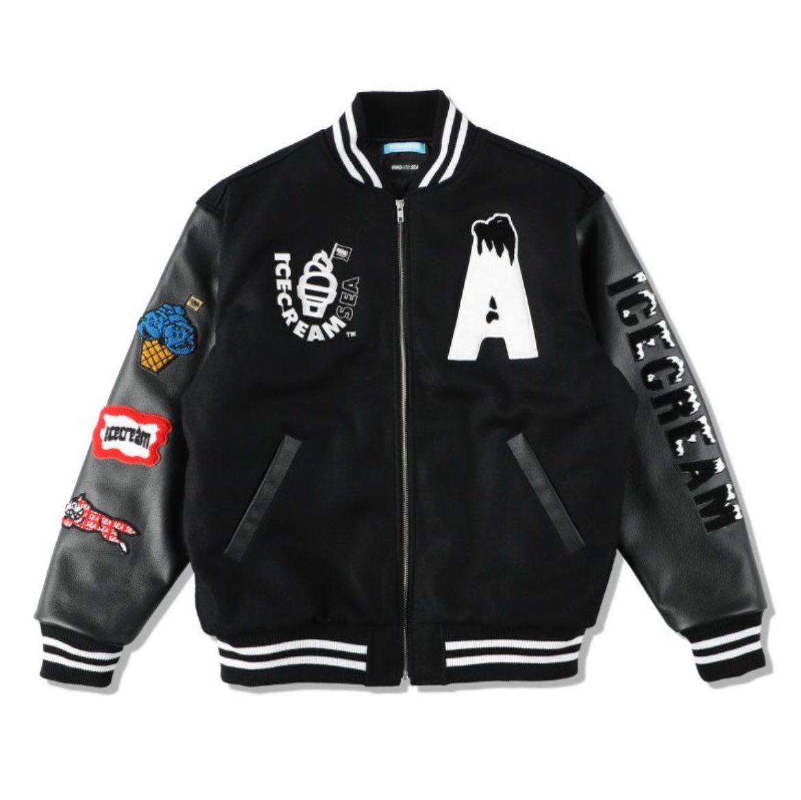 WIND AND SEA x HYSTERIC GLAMOUR Stadium Jumper "Black"