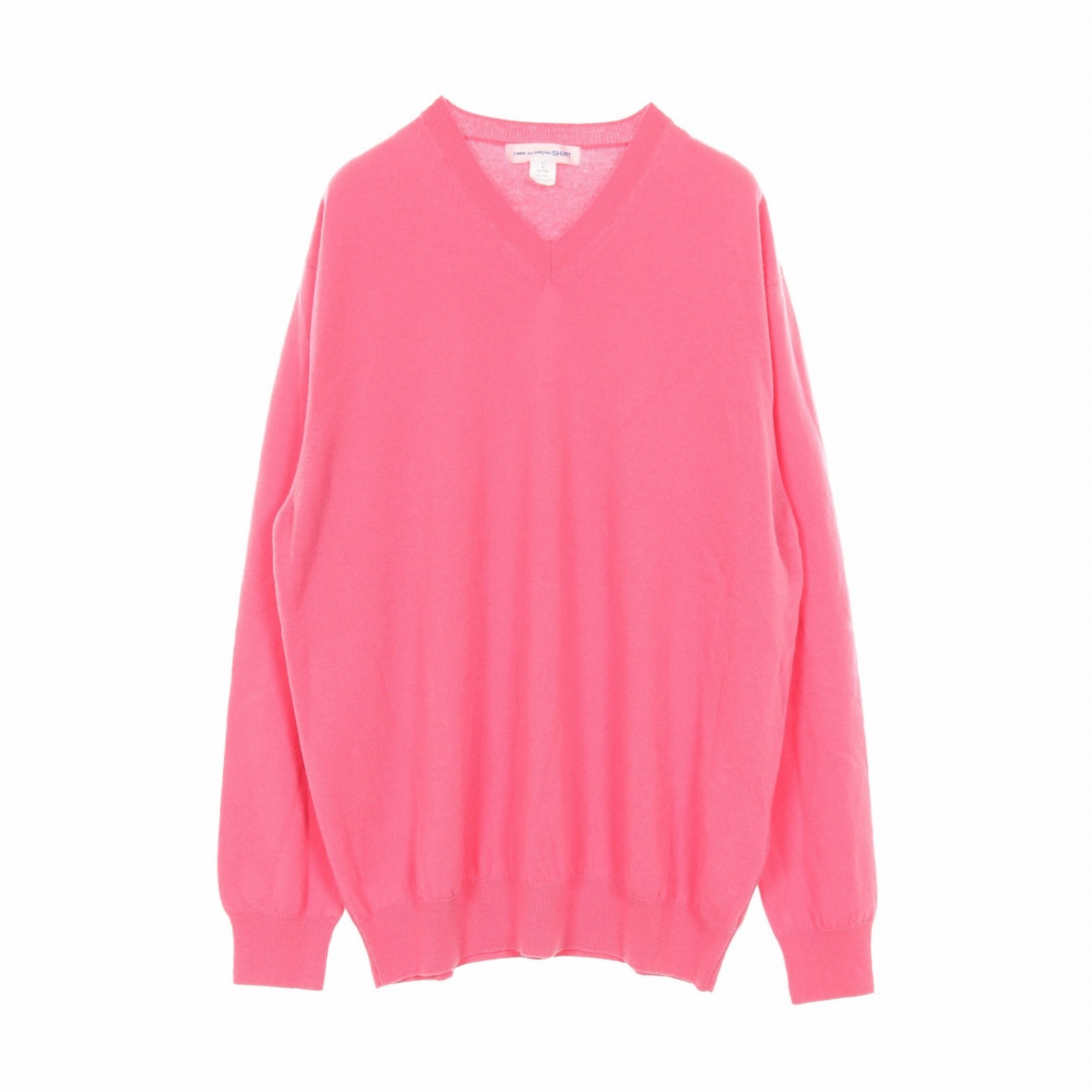 コムデギャルソンシャツ COMME des GARCONS SHIRT ニット 衣料品 トップス ウール メンズ ピンク系 【中古】