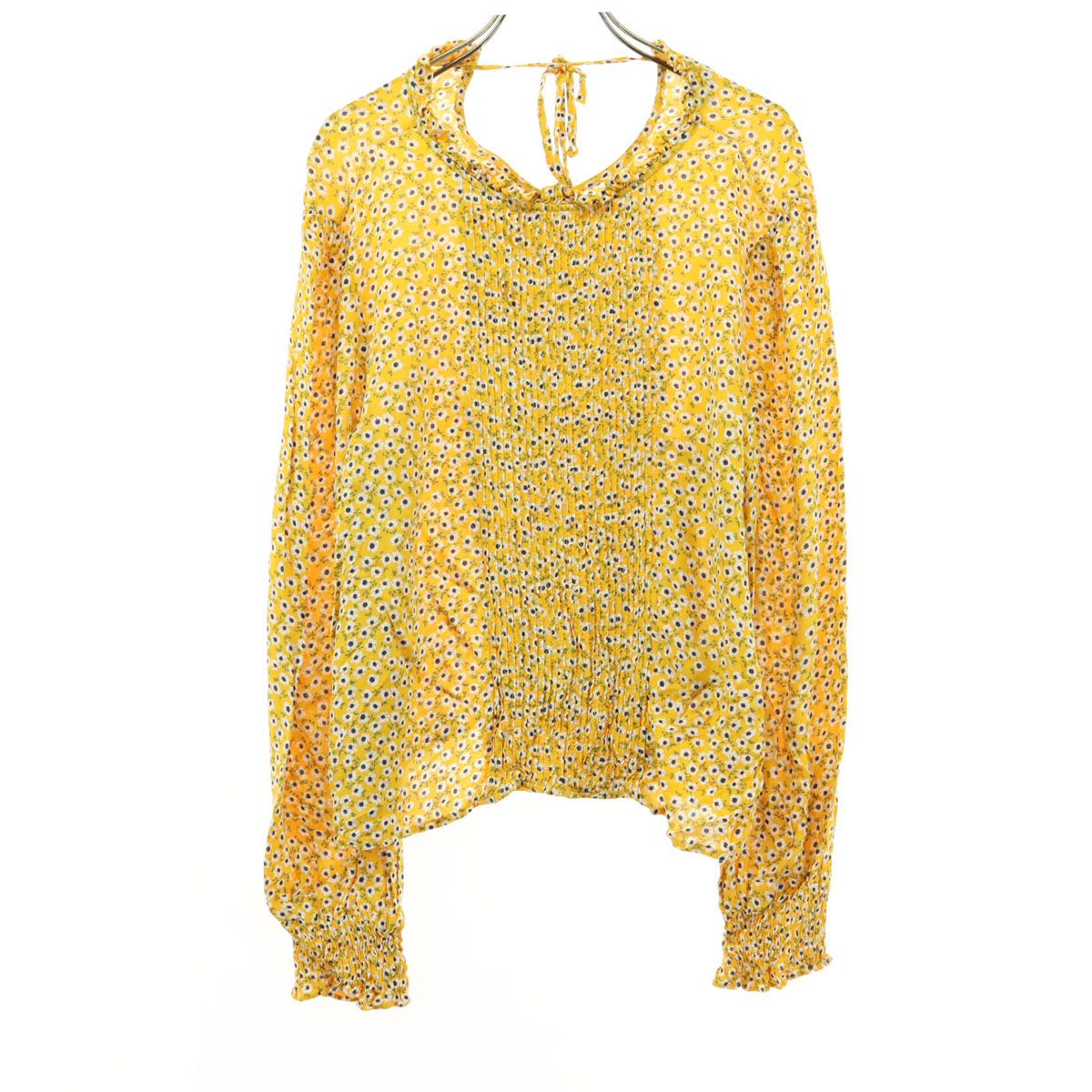 美品 ZARA ザラ 小花柄 長袖 ブラウス M