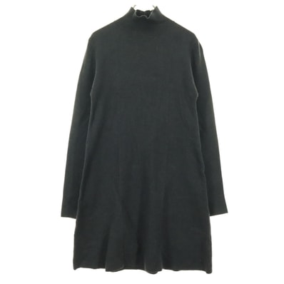 ZARA ザラ 長袖 ニット 膝丈ワンピース M グレー
