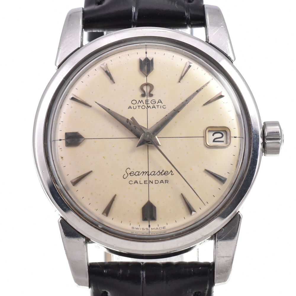 オメガ OMEGA 2849-1SC ヴィンテージ シーマスター カレンダー Cal.503 シルバー 自動巻き メンズ 良品 腕時計 G#147471
