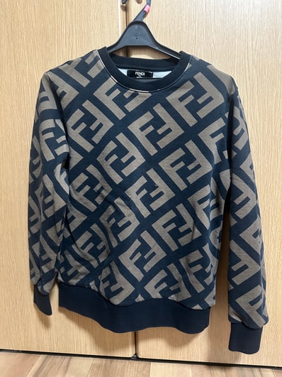 Fendi FFロゴ 総柄 スウェット トレーナー Mサイズ イタリア製