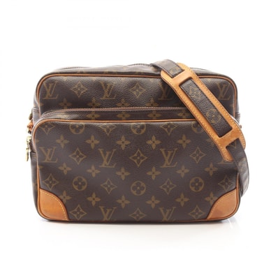 ルイ・ヴィトン LOUIS VUITTON ナイル ショルダーバッグ バッグ PVCコーティングキャンバス レザー モノグラム レディース ブラウン系 M45244 【中古】