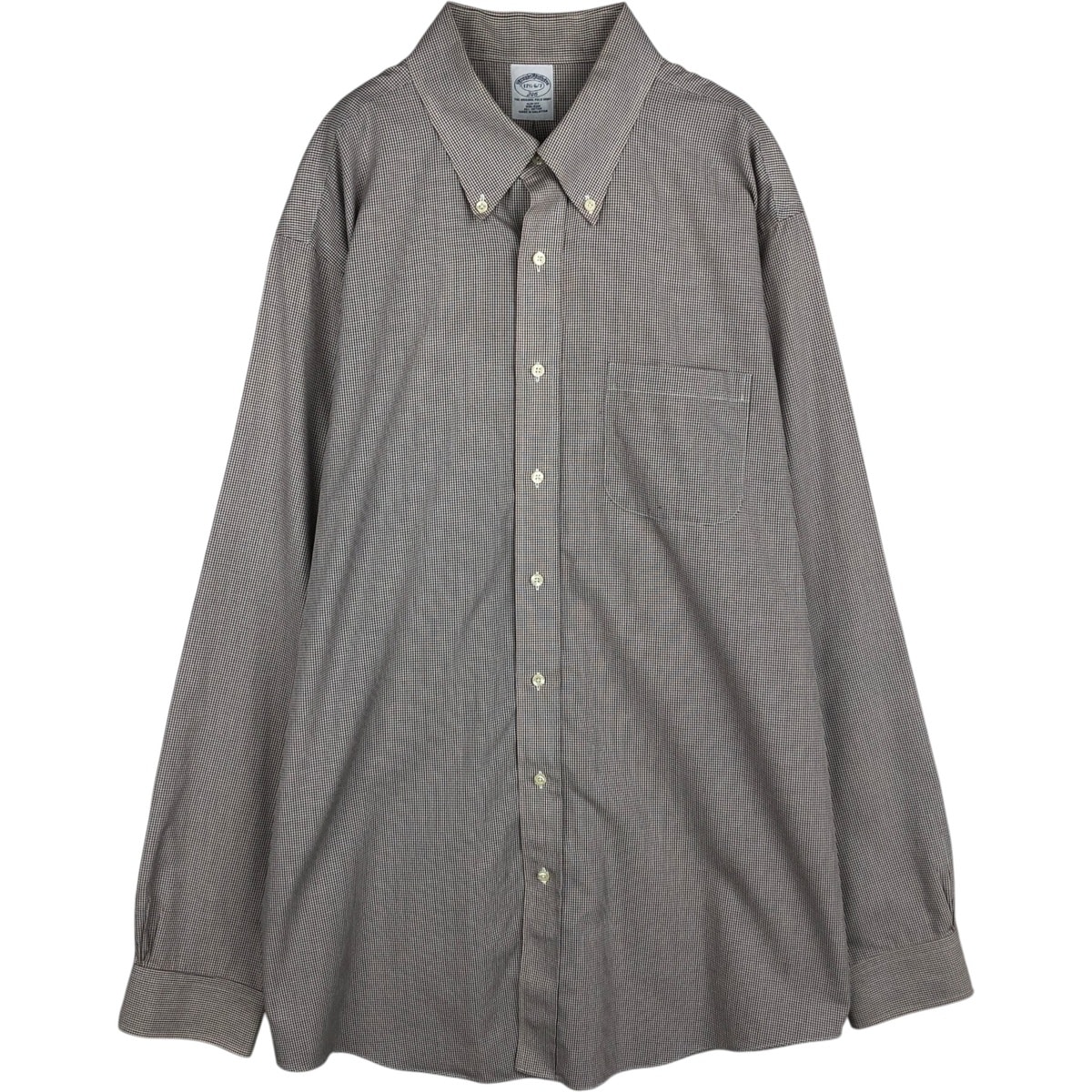 古着 ブルックスブラザーズ Brooks Brothers 346 長袖 ボタンダウンチェックシャツ メンズXL相当/eaa635634