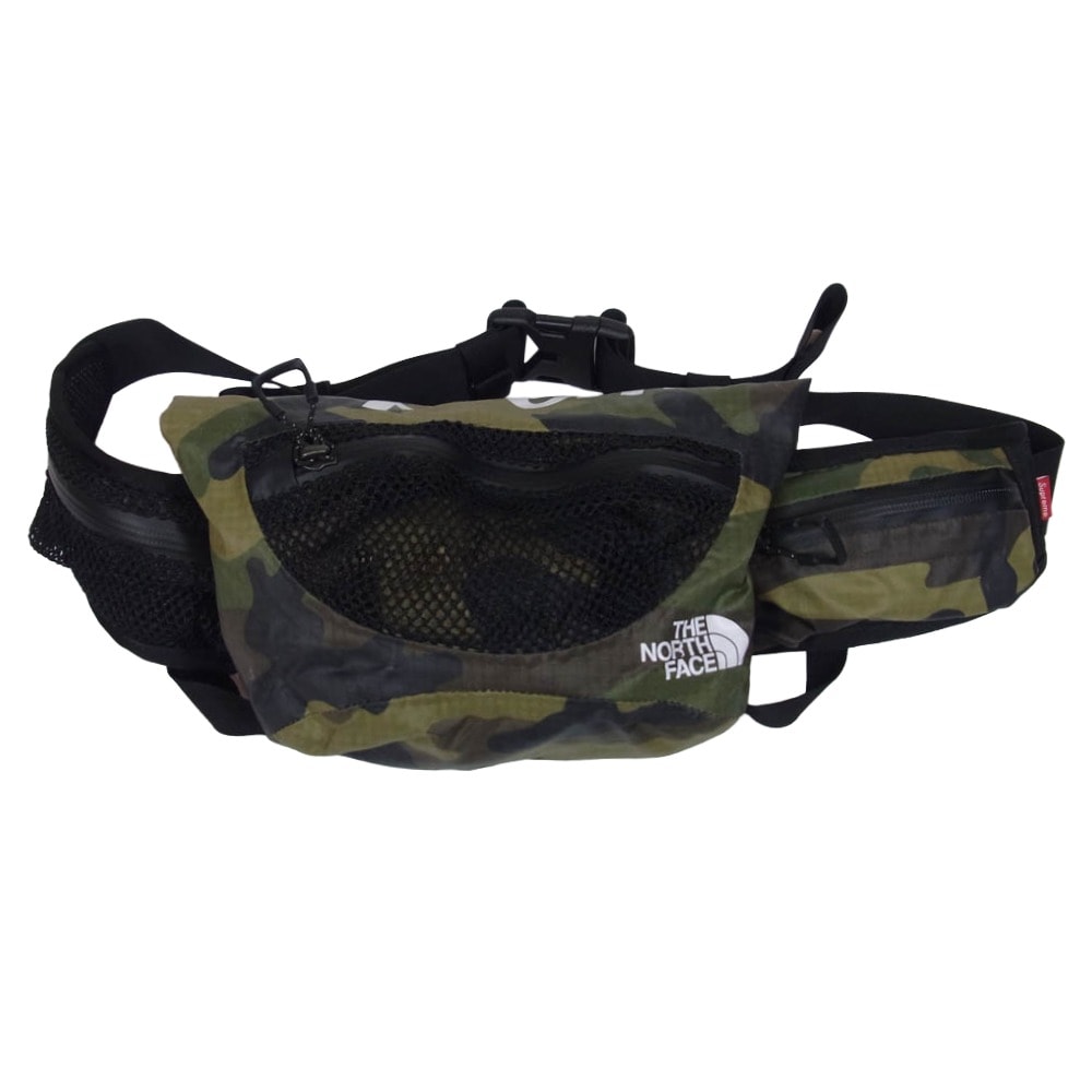 Supreme シュプリーム ウエストバッグ 17SS NF0A3G6Z Waterproof Waist Bag camo ウォータープルーフ ウエスト バッグ カモ カーキ系【中古】
