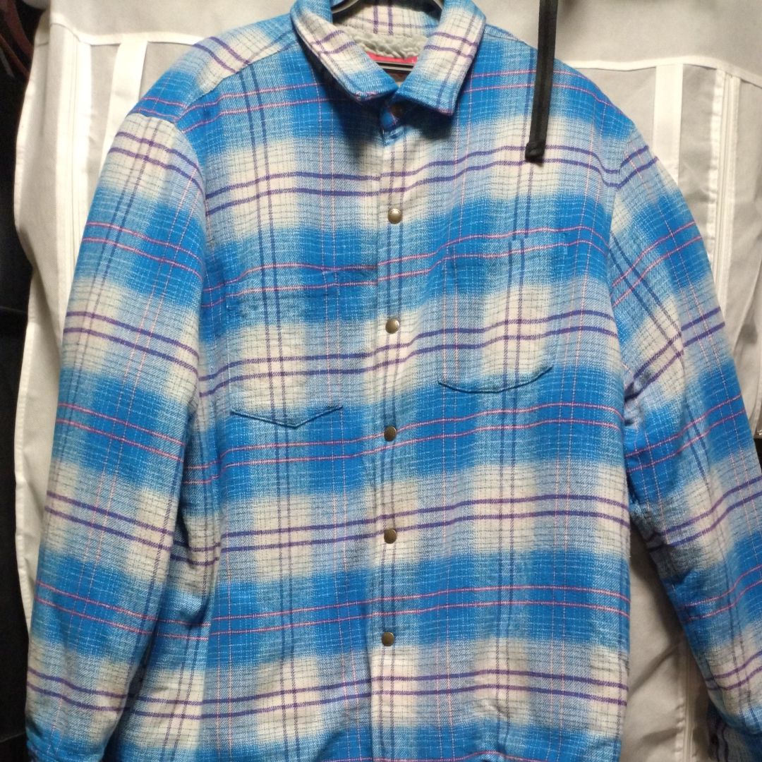 Supreme Lined Flannel Snap Shirt "Blue"