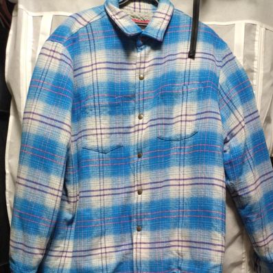 Supreme Lined Flannel Snap Shirt "Blue"