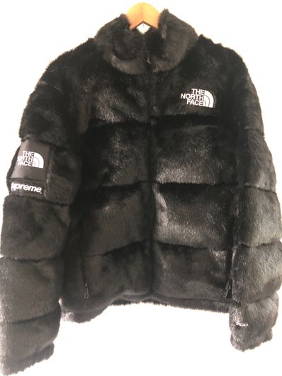 Supreme x The North Face Faux Fur Nuptse Jacket "Black"