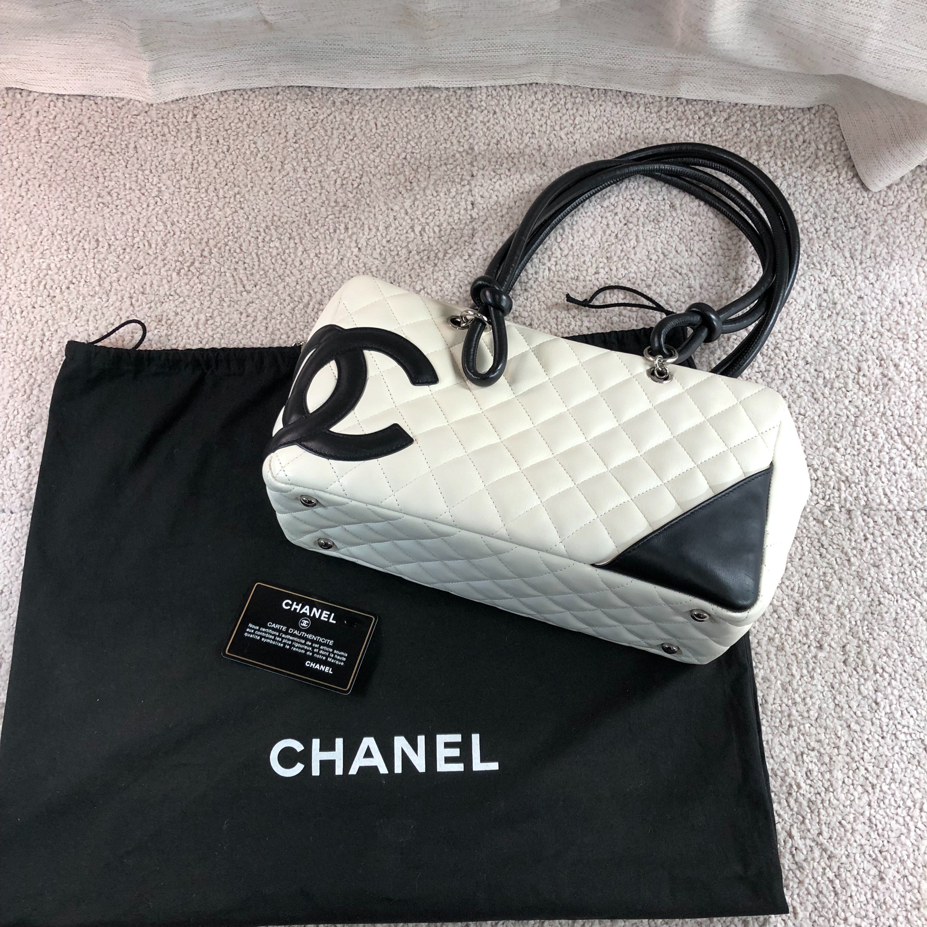 CHANEL Cambon Bowler Bag "White"
