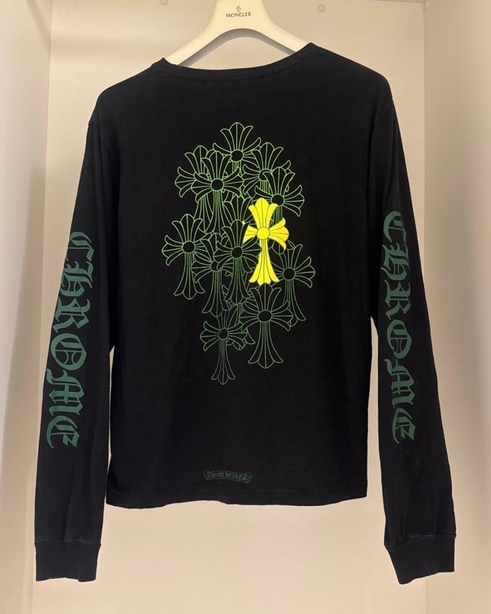 クロムハーツ ダガー スクロールラベル Tシャツ 